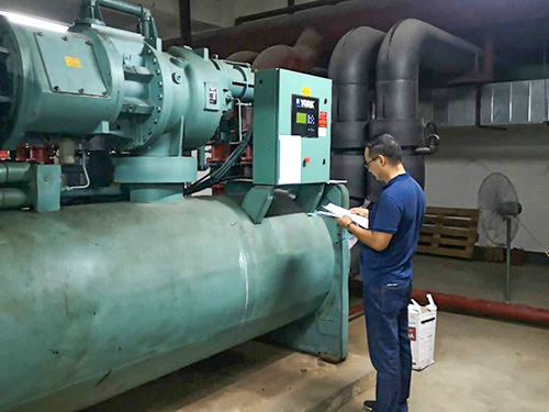 清溪約克中央空調(diào)維修現(xiàn)場